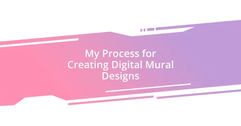 My Process for Creating Digital Mural Designs